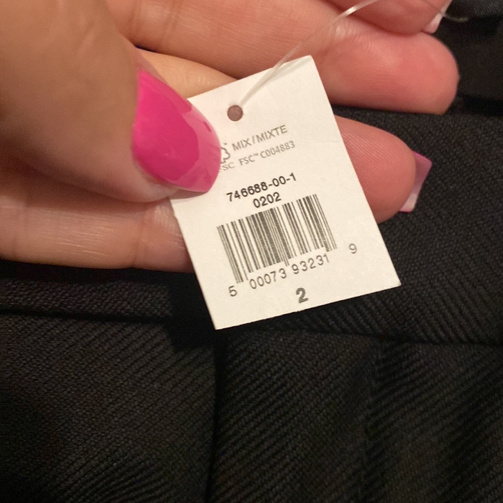 Banana Republic Lido Wide Leg Wool Pant  | Black #746688 - Picture 12 of 16